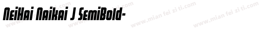 NeiHai Naikai J SemiBold字体转换